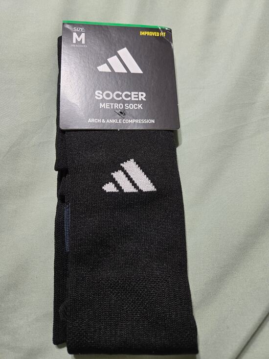 Adidas Other - Adidas medium adult black compression soccer socks new with tags